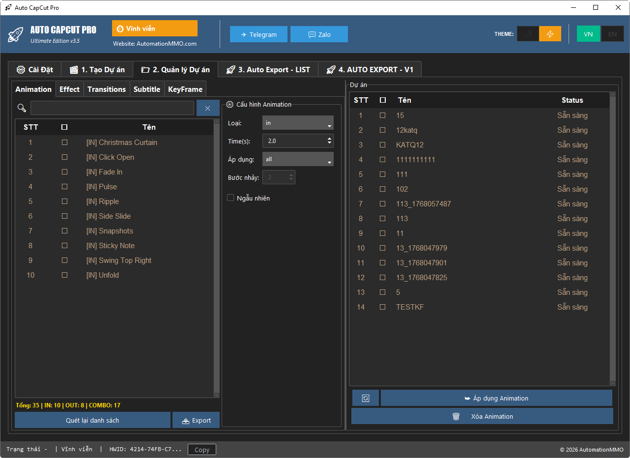 Auto Capcut Pro V3.5