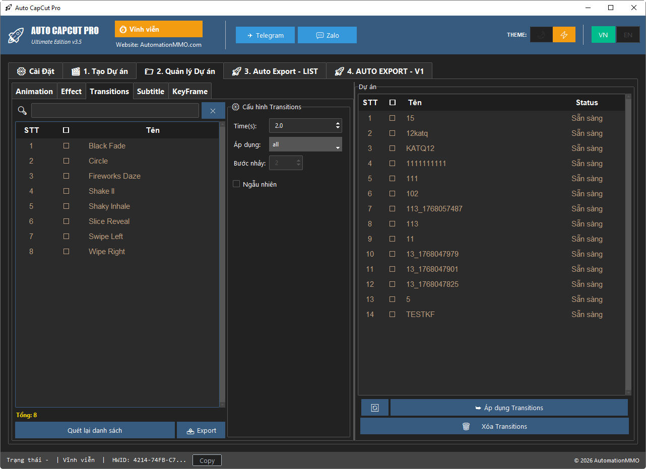 Auto Capcut Pro V3.5